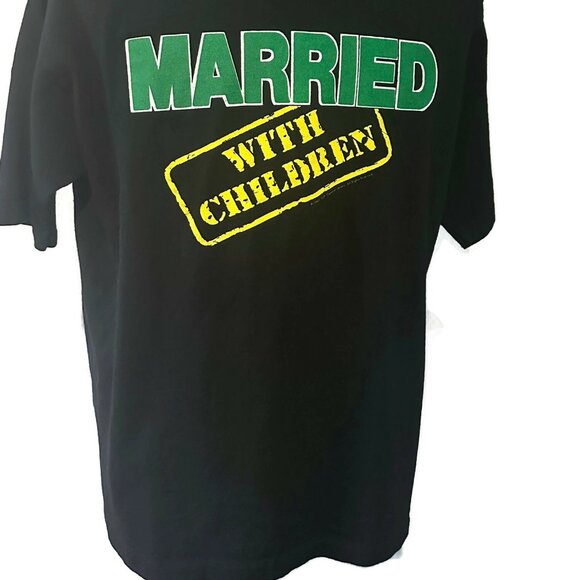 Vintage 1990s Married With Children T-Shirt Black L TV Show Sitcom Comedy - Picture 6 of 6